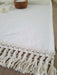 Tusor Table Runner with Fringe Finish 1