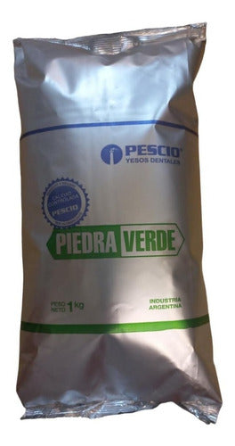 Pescio Dental Plaster Stone White, Blue, and Green 1kg 4