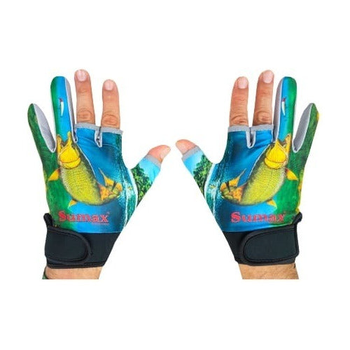 Sumax Guantes De Pesca Con Protección UV 0