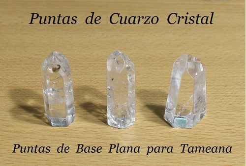 Natural Quartz Crystal Points with Flat Base - Tameana - Height 4.5 Cms 1