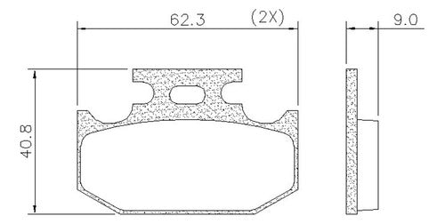 Frasle Pastilla De Freno Yamaha Xtz250 Kawasaki Kdx250 Pd881 1