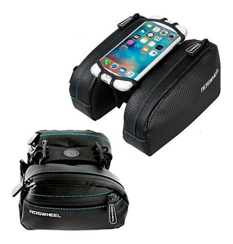 Roswheel Universal Cell Phone Holder Bag with 2 Pockets - ROS024 0