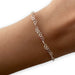 925 Sterling Silver Imported Italian Intertwined Hearts Bracelet 1