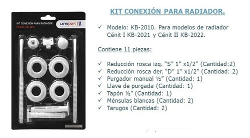 Kit De Instalacion Completo Radiadores Cenit Peisa 1