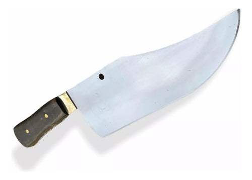 ParrillasArg Bowie Knife with Disc Blade and Leather Sheath 1