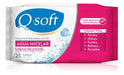 Kit Toallitas Desmaquillantes Q-soft Agua Micelar 25 Un X3 1