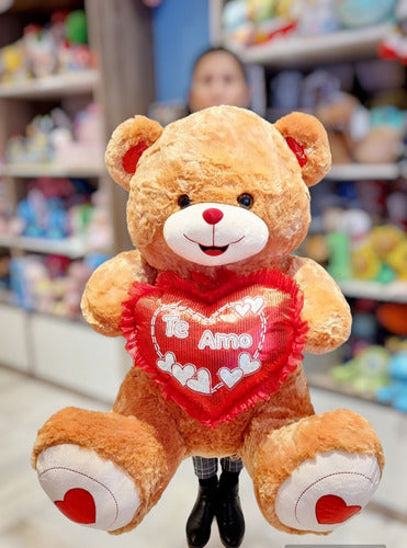 Giant Teddy Bear with Heart - Super Large Cuddly Plush Bear 0