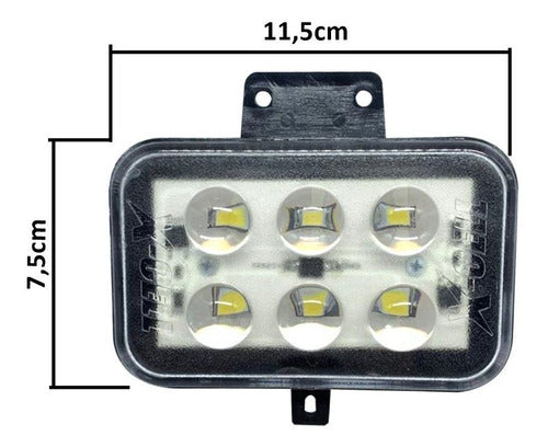 Farol Crf 230 Crf 250f X-cell Com 6 Leds Lente De Plástico 2