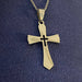 Bavasapiercing Surgical Steel Cross Pendant with Chain 1