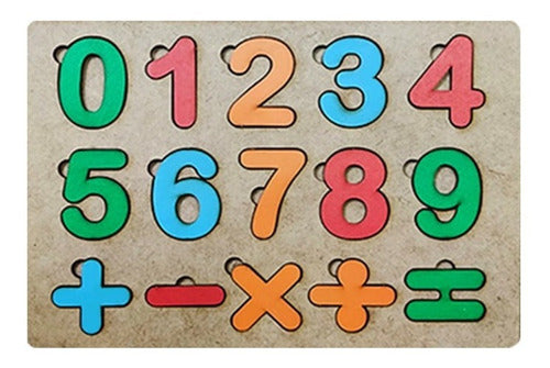 Brinquedo Pedagógico / Educativo Numeral E Fórmulas Em Mdf 0