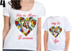 Personalized Mother and Son/Daughter T-Shirt Set for Mother's Day and Birthday 3