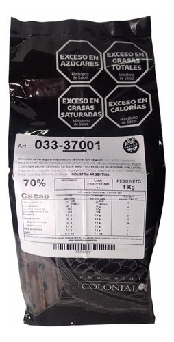 Colonial Chocolate Cobertura Semiamarga 70% 1 Kg 0