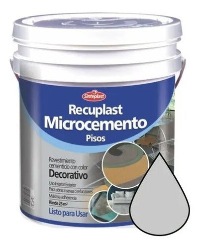 Sinteplast Recuplast Microcemento Color Hueso 25kg 0