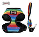 Doglemi Multicolor Harness and Leash for Storing Accessories 1