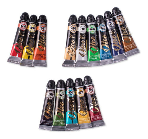 Alba X14 Oil Paint Pots Set 0