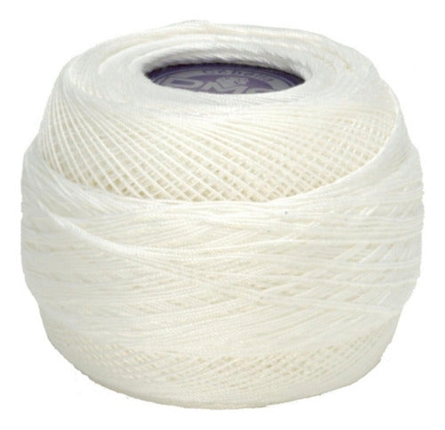 Hilo De Algodón Blanco Cebelia Para Crochet, Talla 20, 405 M 3