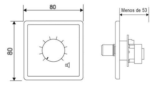 Work Volume Attenuator for 100V Lines AT106 1