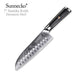 Sunnecko Santoku Kitchen Knife VG-10 Japanese Damascus 73 Layers 178mm 1