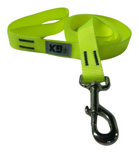Adjustable K9 Dog Trainers Collar + 5M Leash Set for Dogs 56