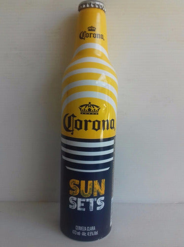 Botella Llena Corona Cerveza Sunsets Aluminio Edic Limitada 0