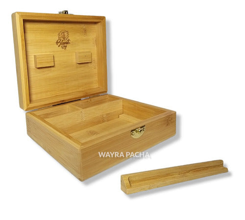 Premium Bamboo Wood Box for Storage - Blunt King 3