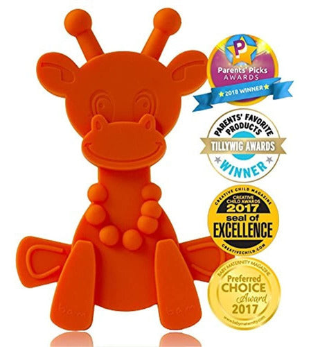 Bambeado Extraordinary Baby Teething Toy - Little bamBAM Giraffe 1