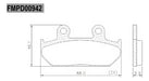 Pastilla Freno Frasle Fa124 Honda Cbr 1000 Fh Fj Del. Spot 3