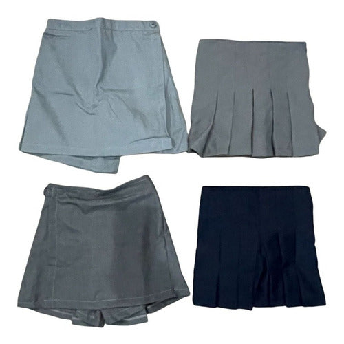 Pollera Pantalón Short Con Tapa Colegial / Niña Y Adulto 2