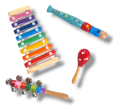 CocoLate Toys Musical Kids Kit with 4 Instruments 0