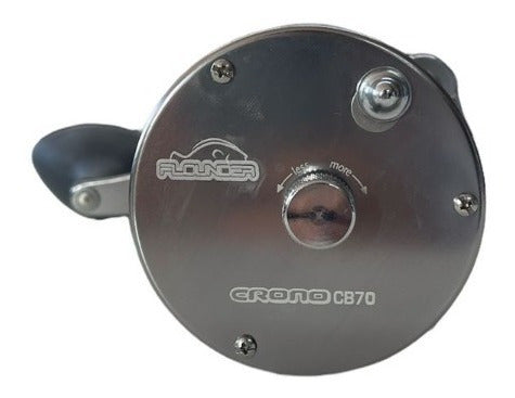 Flounder Reel Rotativo Flounder Embarcado Dorado Surubi Crono Cb70 2