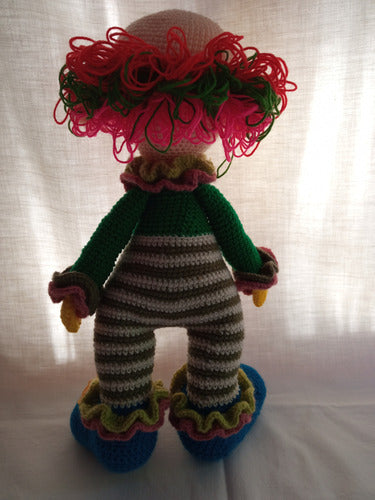 Handmade Clown Amigurumi Doll Knitted Cuddle Toy 7