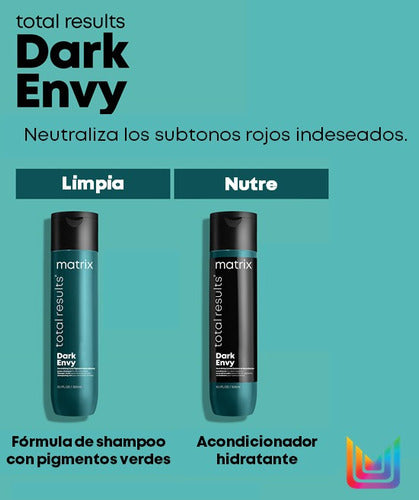 Matrix Dark Envy Shampoo + Conditioner Set 300ml + Gift 7