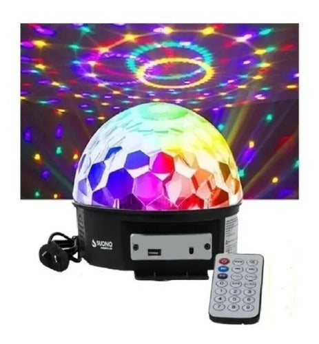 LED Bluetooth Audio-Rhythmic Ball with USB DJ Lights + Pendrive 3