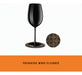 Box Set Rutini Wine Encounter Black Engraved Glasses 4