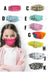 Set of 5 Children's Washable Cotton Face Masks - Adjustable Elastic Ear Straps - Triple Layer Protection 0