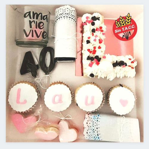 Endulza Mi Ser Desayuno Sorpresa Sin TACC Sin Gluten Con Mini Letter Cake 0