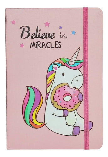 Bazar Hu Unicorn Notebook Hard Cover 80 Sheets 21x14.5cm 0