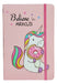 Bazar Hu Unicorn Notebook Hard Cover 80 Sheets 21x14.5cm 0