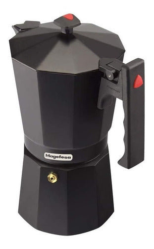 Magefesa 9-Cup Aluminum Noir Spanish Ergonomic Coffee Maker 4