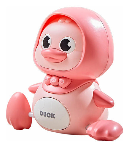 Brinquedo De Pato Elétrico Para Caminhada, Mãe Rosa 5