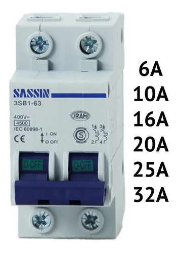 Sassin 2 Polos Thermal Switch - Electroimporta 1