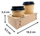 Interpack Coffee and Soda Takeaway Cup Holder Pack of 100 1