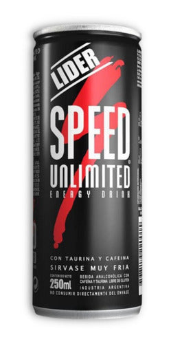 Speed Unlimited Energizante En Lata Pack X24u 250ml 1