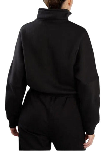 Kappa Women's Half-Zip Sweatshirt K2371L73W-K005/Black/Leather 1