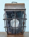 Importante Farol Colonial Antiguo En Hierro Y Tubo Cristal. 3