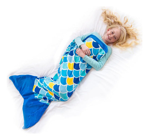 Fin Fun Mermaid Tail Blanket for Kids Cuddle Tails, Adult 0