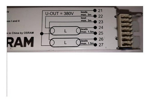 Osram Electronic Ballast for 2x36W Fluorescent Tubes QTP8 3