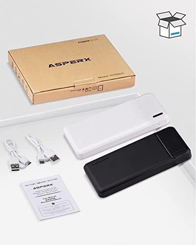 2 Baterías Externa Portátil Usb C 10000mah 2 Puertos Entrada 7