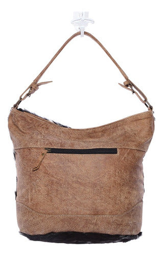 Bolso Myra S1168 Bolso De Piel De Vaca Con Doble Correa 3