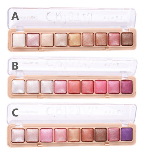 6 Paleta De Sombras Baked Cristal 4109 Vivai Atacado 0